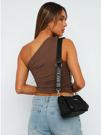 Thumbnail for Ruched One Shoulder Tank - T - 6 COLORS -