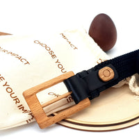 Thumbnail for Wood Belt - Luxury Women's Braided Cotton Wood Belt Yellowstone Brave -