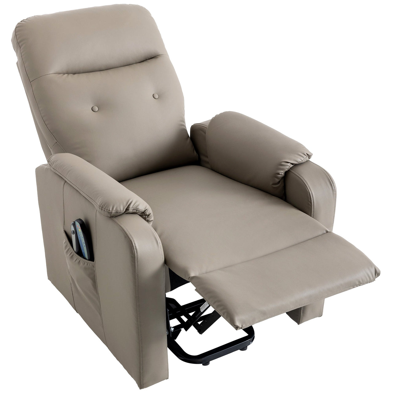 Massage Recliner Chair Electric Power Lift Chairs With Side Pocket, Adjustable Massage and Heating Function for Adults A