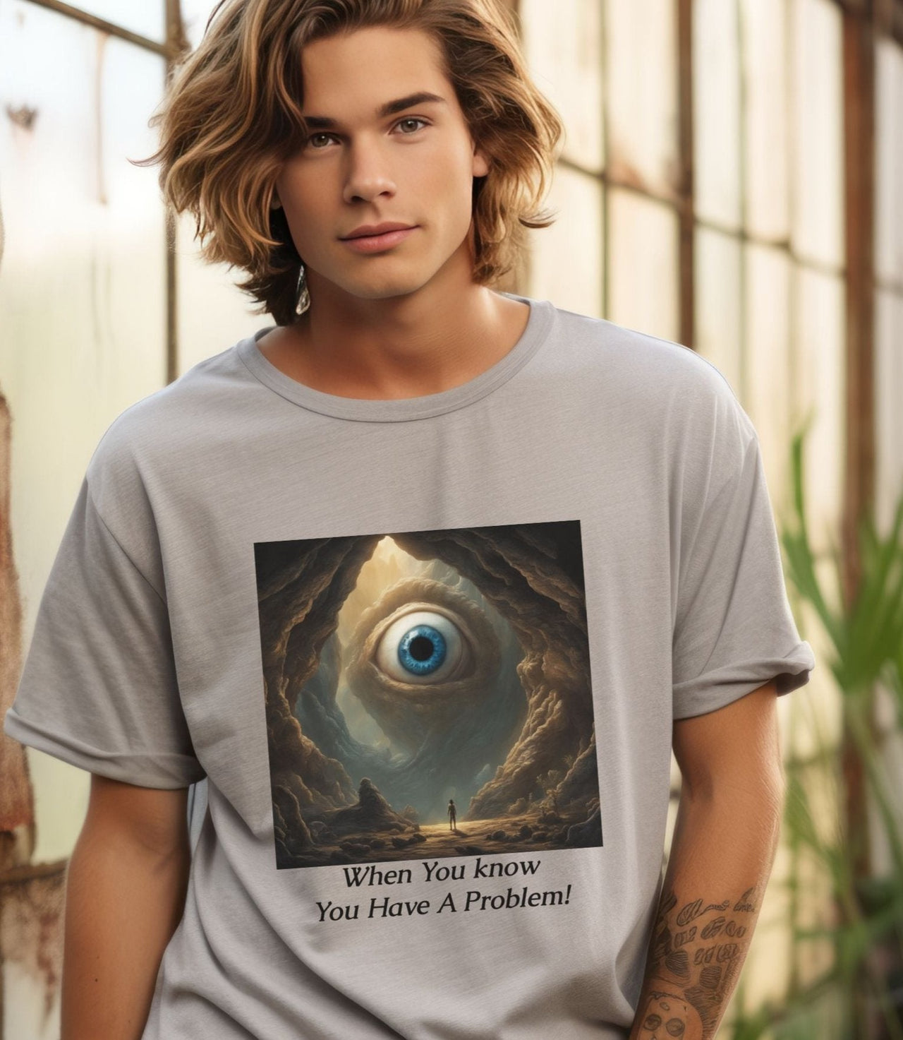 Alien T-Shirt Mens Gift Funny Alien Tee "When You Know You Have a Problem!" - 3 COLORS -