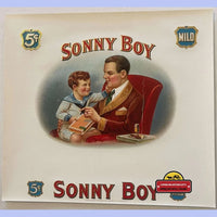 Thumbnail for Antique Vintage Large Sonny Boy Embossed Cigar Label, 1900s - 1920s