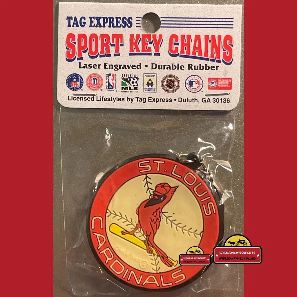 Vintage MLB St. Louis Cardinals Keychain 1997, Last Year of This Logo!