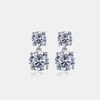 Thumbnail for 10 Carat Moissanite 925 Sterling Silver Earrings