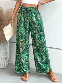 Thumbnail for Printed Wide Leg Pants - Beach or Everyday - T - 5 COLORS -