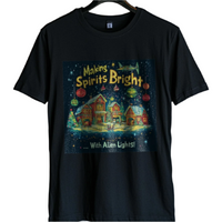 Thumbnail for Making Spirits Bright, With Alien Lights! T-Shirt, Alien Holiday Tee - 2 COLORS -