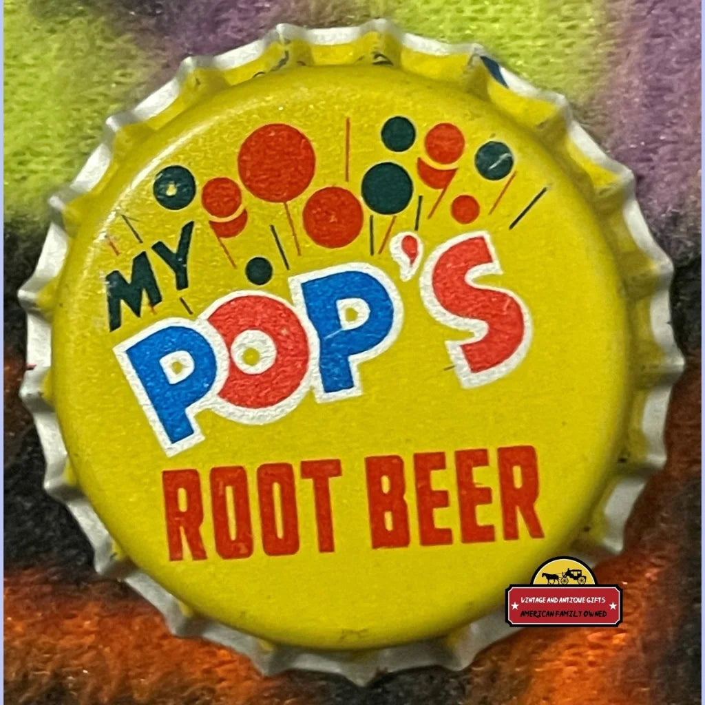 Vintage My Pop's Root Beer Bottle Cap, Wilkes-Barre, Pa 1960s