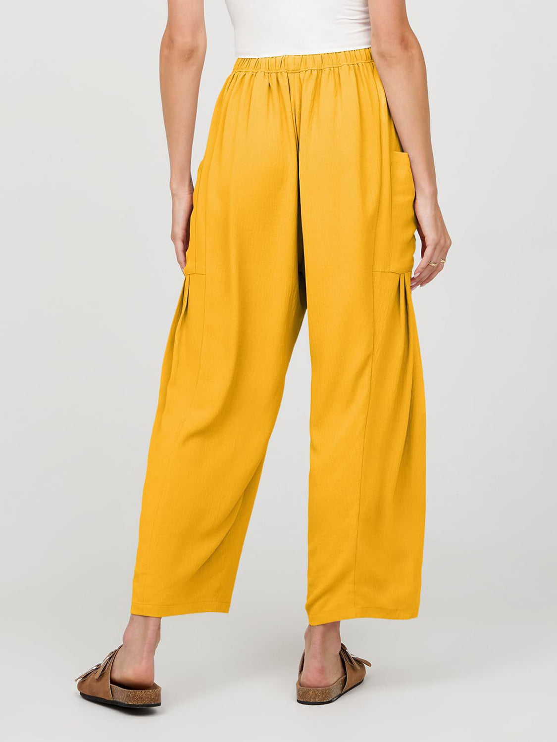 Full Size Wide Leg Pants with Pockets - T - 9 COLORS -