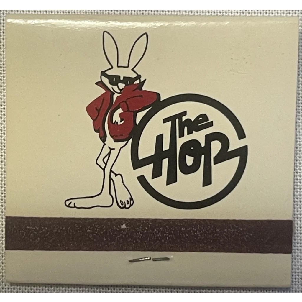 Vintage 🐰 the Hop Night Club Full Matchbook, Amazing 1950s Rabbit! 🐇