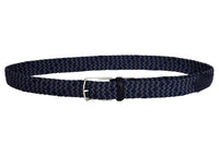 Thumbnail for Jkel - Elba Navy/Grey Striped Men Stretch Belt -