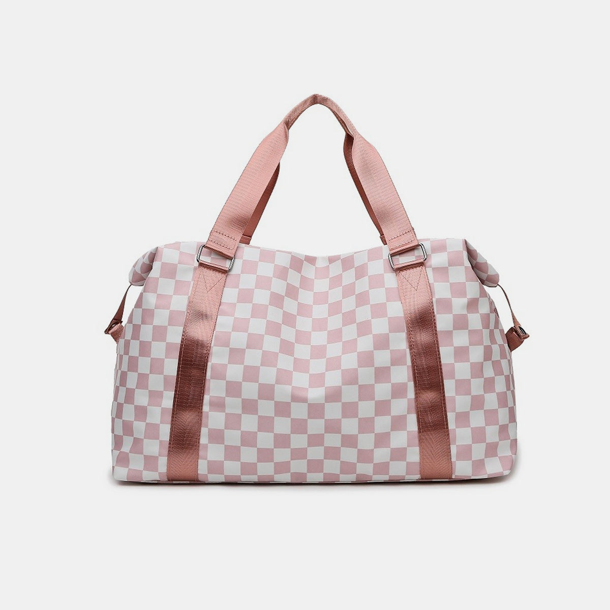 Zenana Checkered Travel Duffle Bag - T - 3 COLORS -