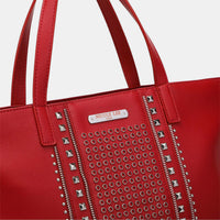 Thumbnail for Nicole Lee USA Studded Large Tote Bag - T - 5 COLORS -