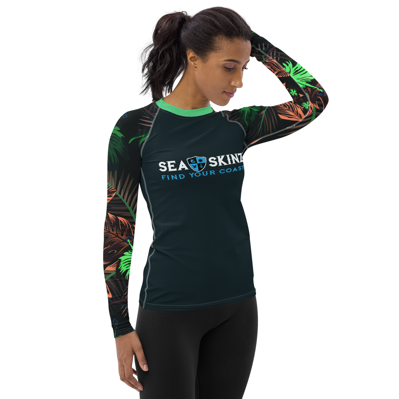 FYC - Find Your Coast® Veronica Sleeve Sea Skinz Rash Guard UPF 50+ - 1 COLOR -