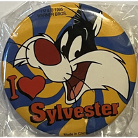 Thumbnail for Vintage 1995 Looney Tunes Pin, I Love Sylvester, Unopened in Package!