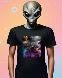 Thumbnail for Astral Vista T-Shirt, Daily Spaceship Tee, Alien T-Shirt - 2 COLORS -