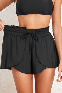 Thumbnail for Drawstring Swim Shorts with Pockets - T - 2 COLORS -