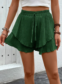 Thumbnail for Tied Layered High Waist Shorts - T - 5 COLORS -