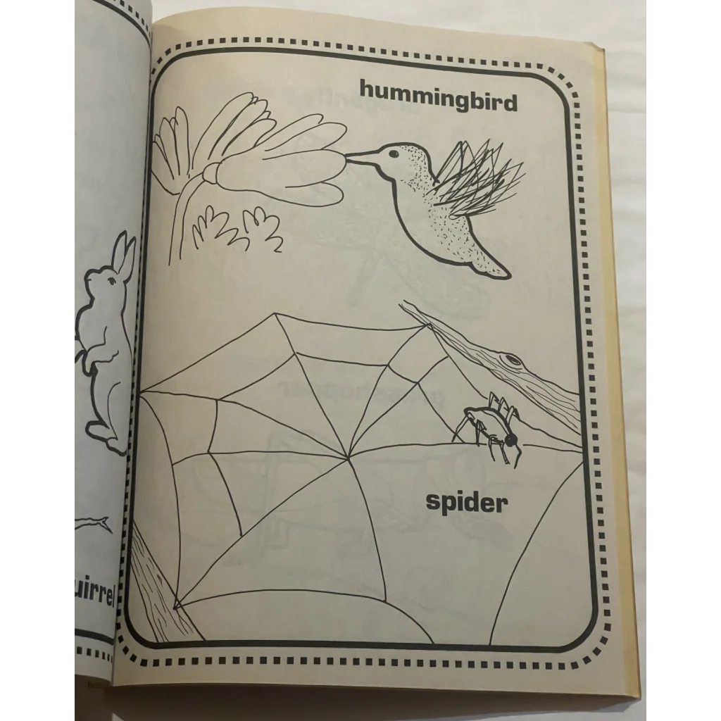 Vintage 1993 My First Word Book Coloring Book, Glimpse Into Past!