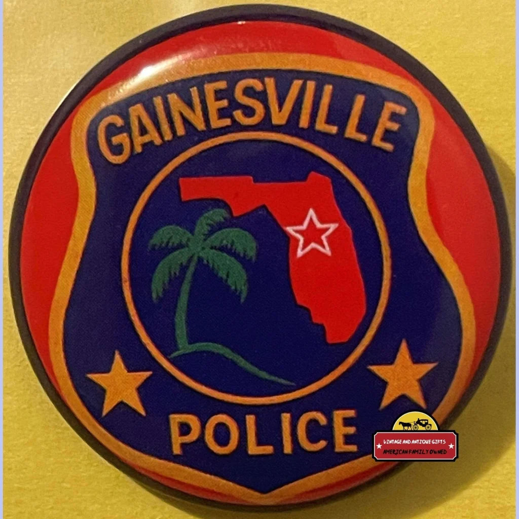 Rare 1950s Vintage 🚓 Tin Litho Special Police Badge Gainesville, FL