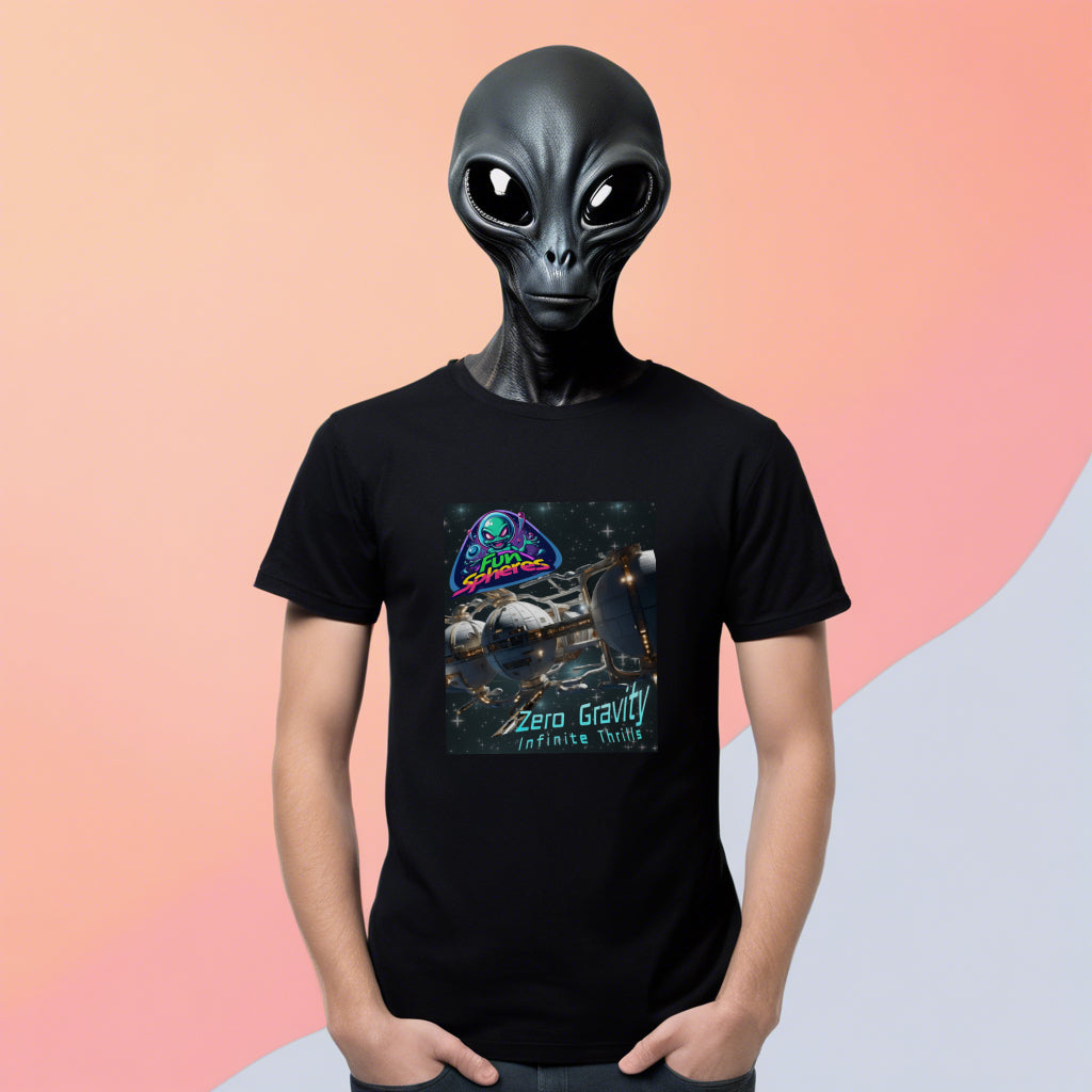 Fun Spheres T-Shirt, Daily Spaceship Tee, Alien T-Shirt - 2 COLORS -