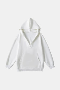 Thumbnail for Basic Bae Kangaroo Pocket Long Sleeve Hoodie - T - 6 COLORS -