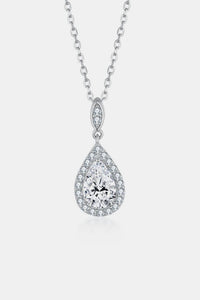 Thumbnail for 1.5 Carat Moissanite 925 Sterling Silver Teardrop Necklace