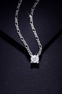 Thumbnail for 2 Carat Moissanite 925 Sterling Silver Pendant Necklace