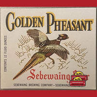 Thumbnail for Vintage Golden Pheasant Beer Label, Sebewaing, Mi 1960s, Birds