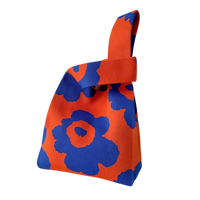 Thumbnail for Deluxxie - Floral Design Knitted Tote - 3 COLORS -