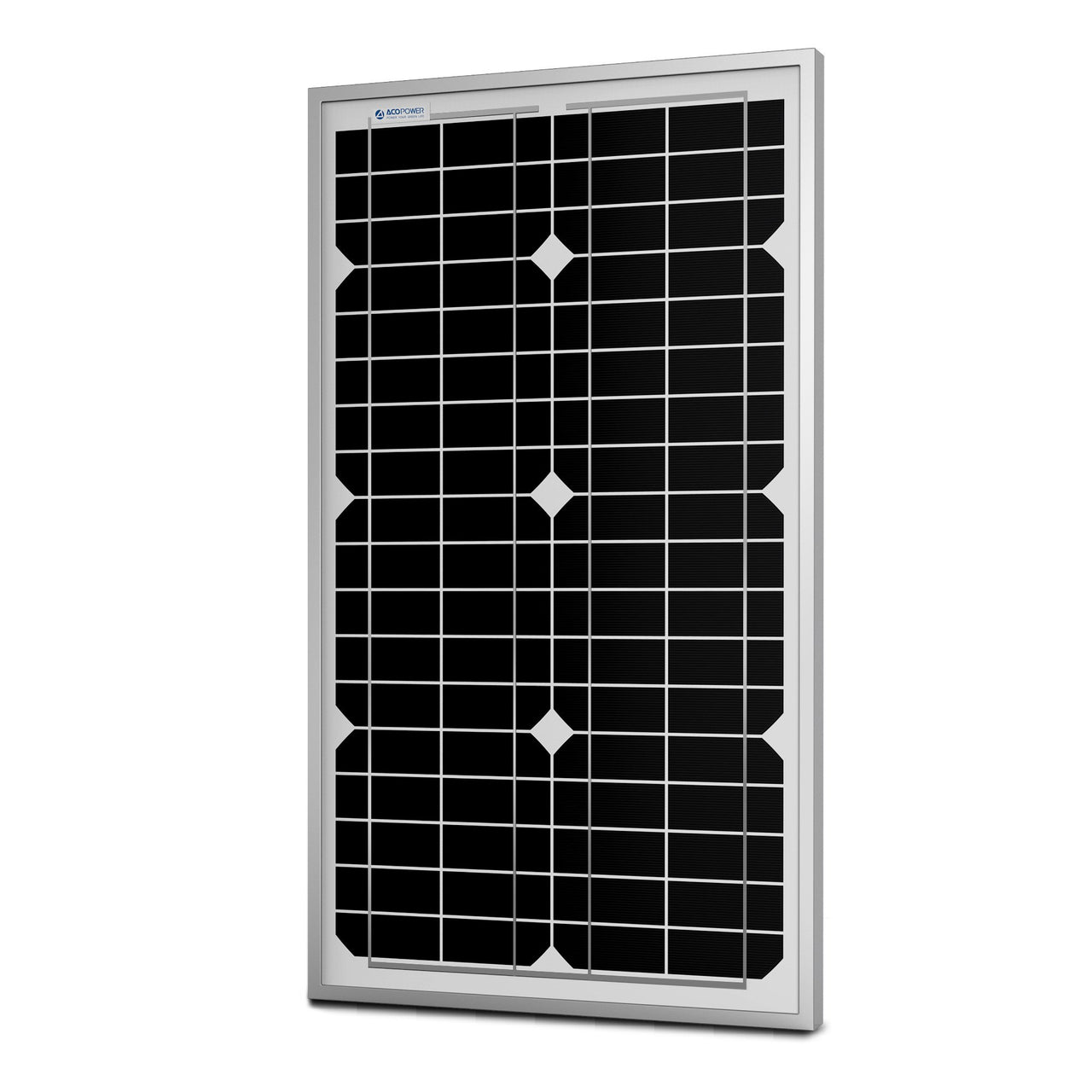 ACOPower 30W Mono Solar Panel for 12 Volt Battery Charging -