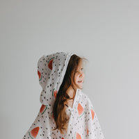 Thumbnail for Geople - Baby Beach Bath Towel Muslin Hooded Poncho - Watermelon - 1 COLOR -