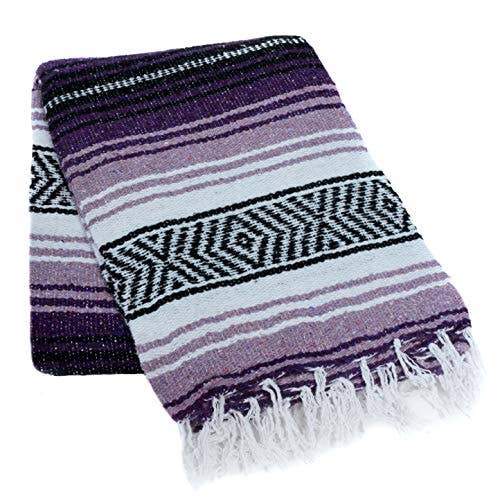 OMSutra - Yoga Studio Handwoven Classic Falsa Mexican Blanket - 74"X50" - 3 COLORS -