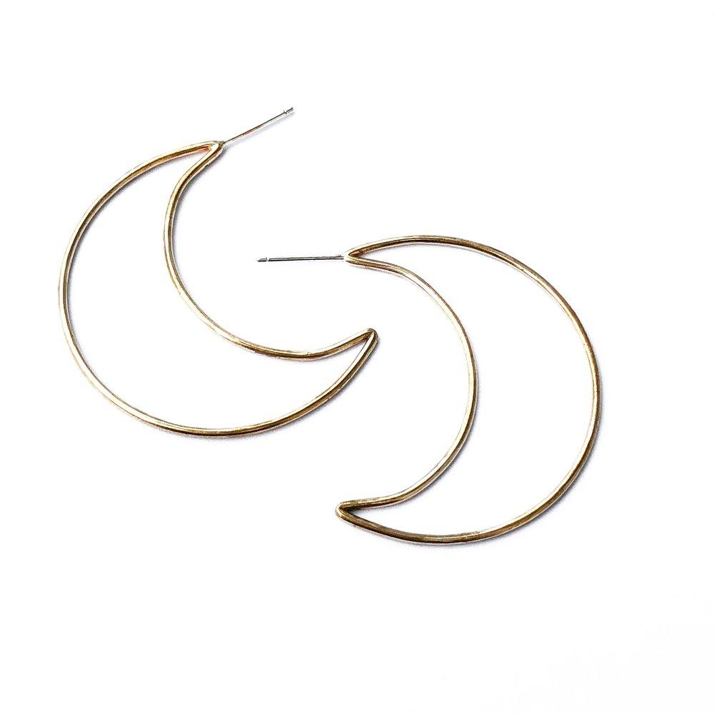 Agapantha - Correne Eclipse Hoops - 2 FINISHES -