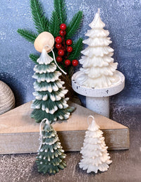 Thumbnail for Christmas Tree Candles - Cedar Trees Holiday Decor - 4 STYLES - 4 FRAGRENCES -