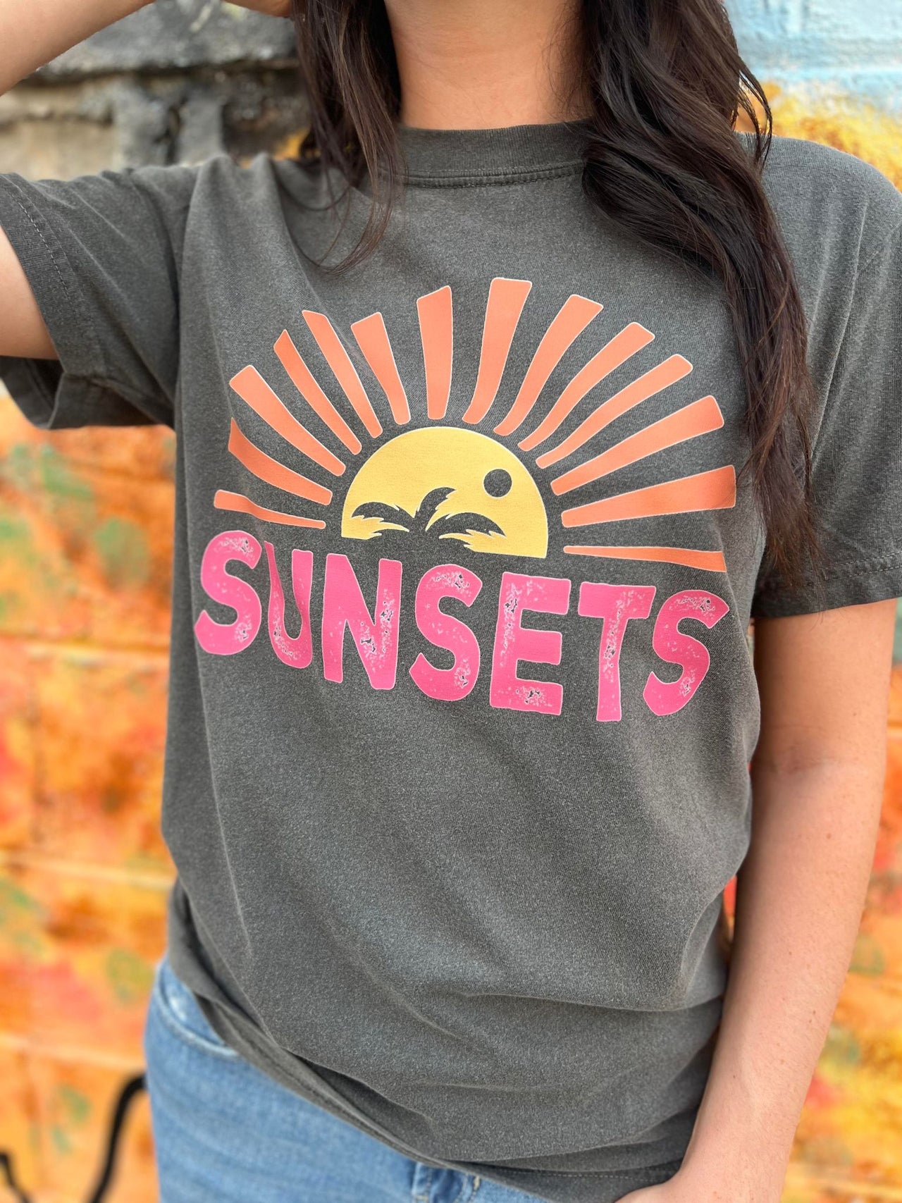 ASK - Forever Chasing Sunsets Tee - Front & Back - 1 COLOR -