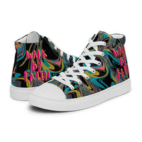 Thumbnail for Fashionista Stylz - WALK BY FAITH - Women’s high top canvas shoes - T - 1 COLOR -