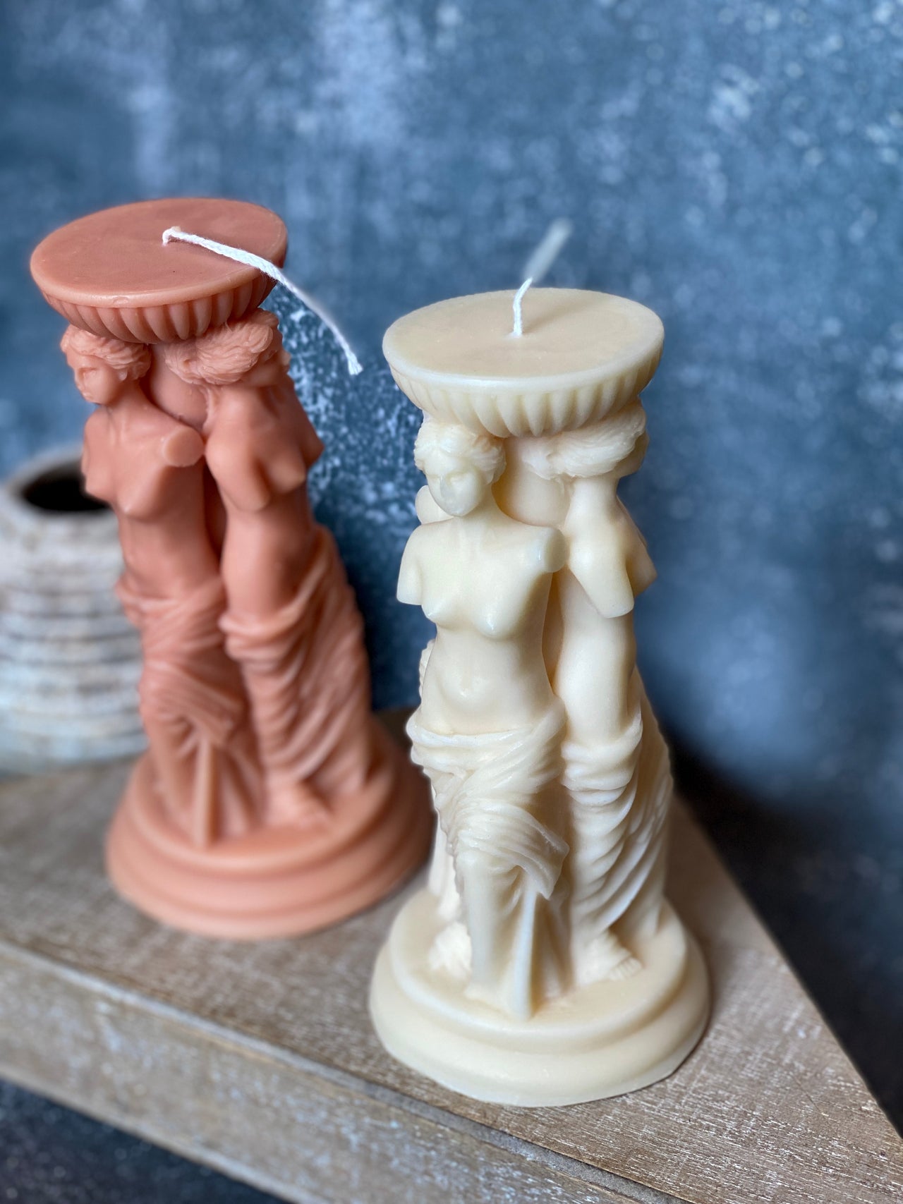 Goddess Trio Sculpture Candle - 3 STYLES - 3 COLORS -