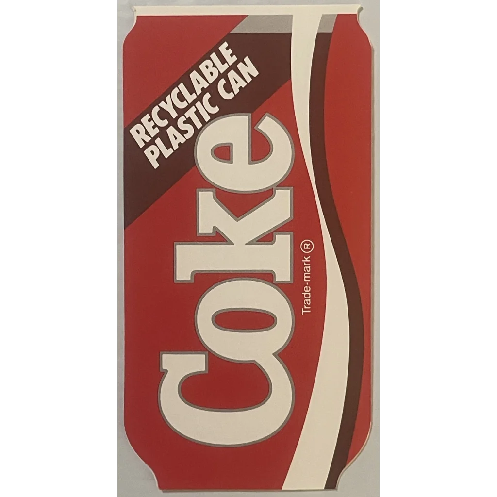 Vintage 1980s Coke Coca Cola Plastic Can Pamphlet, Biggest Flop in Coke History?