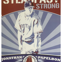 Thumbnail for ⚾ MLB, Boston Red Sox, Dunkin' Poster, Steadfast and Strong, Jonathan Papelbon!