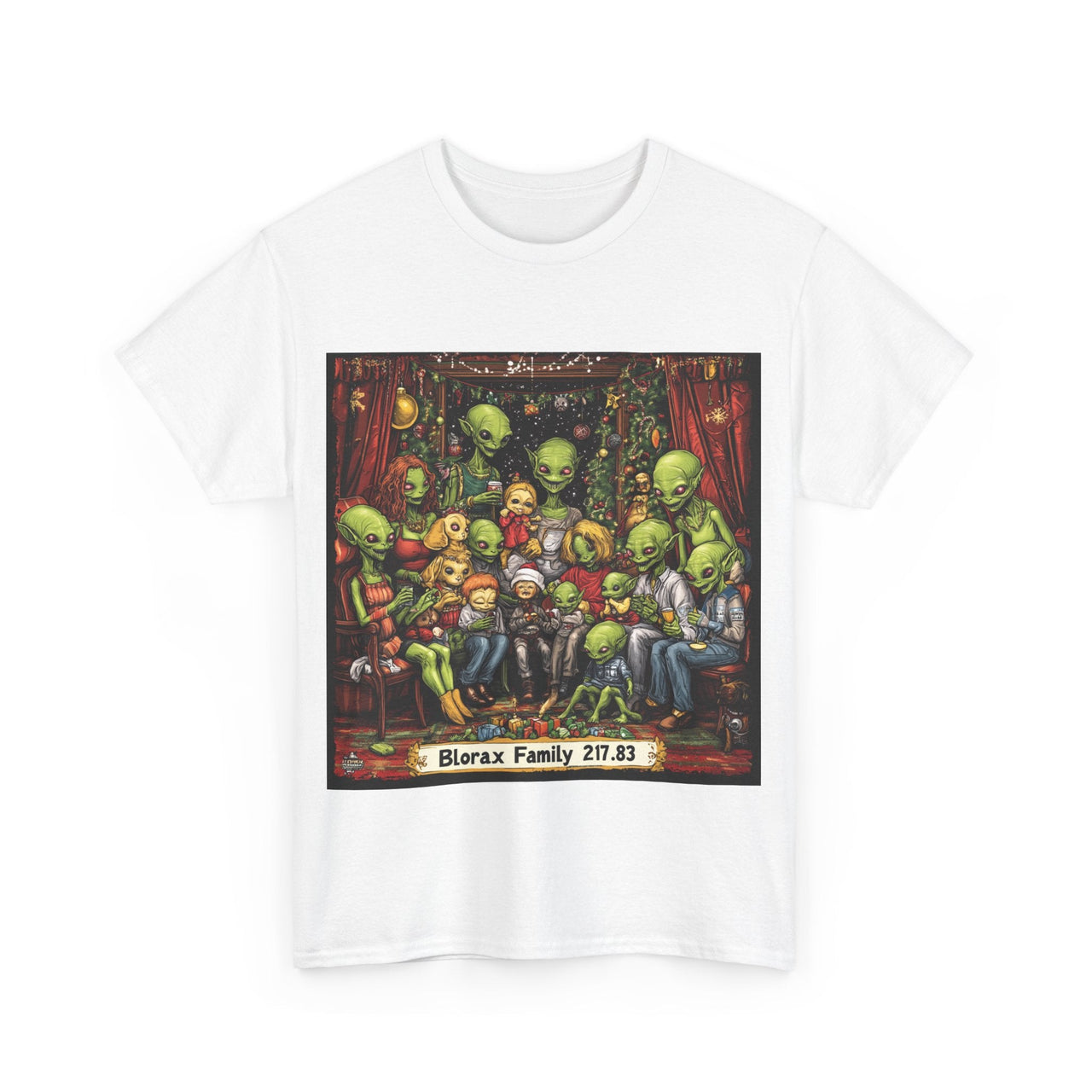 Alien Family Portrait Tee, Funny Alien T-Shirt - 2 COLORS -