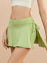 Thumbnail for High Waist Active Skort with Pockets - T - 7 COLORS -