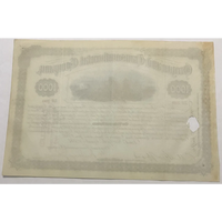 Thumbnail for Antique 1882 Oregon Transcontinental Railroad - Rare 1000 Gold Bond Certificate