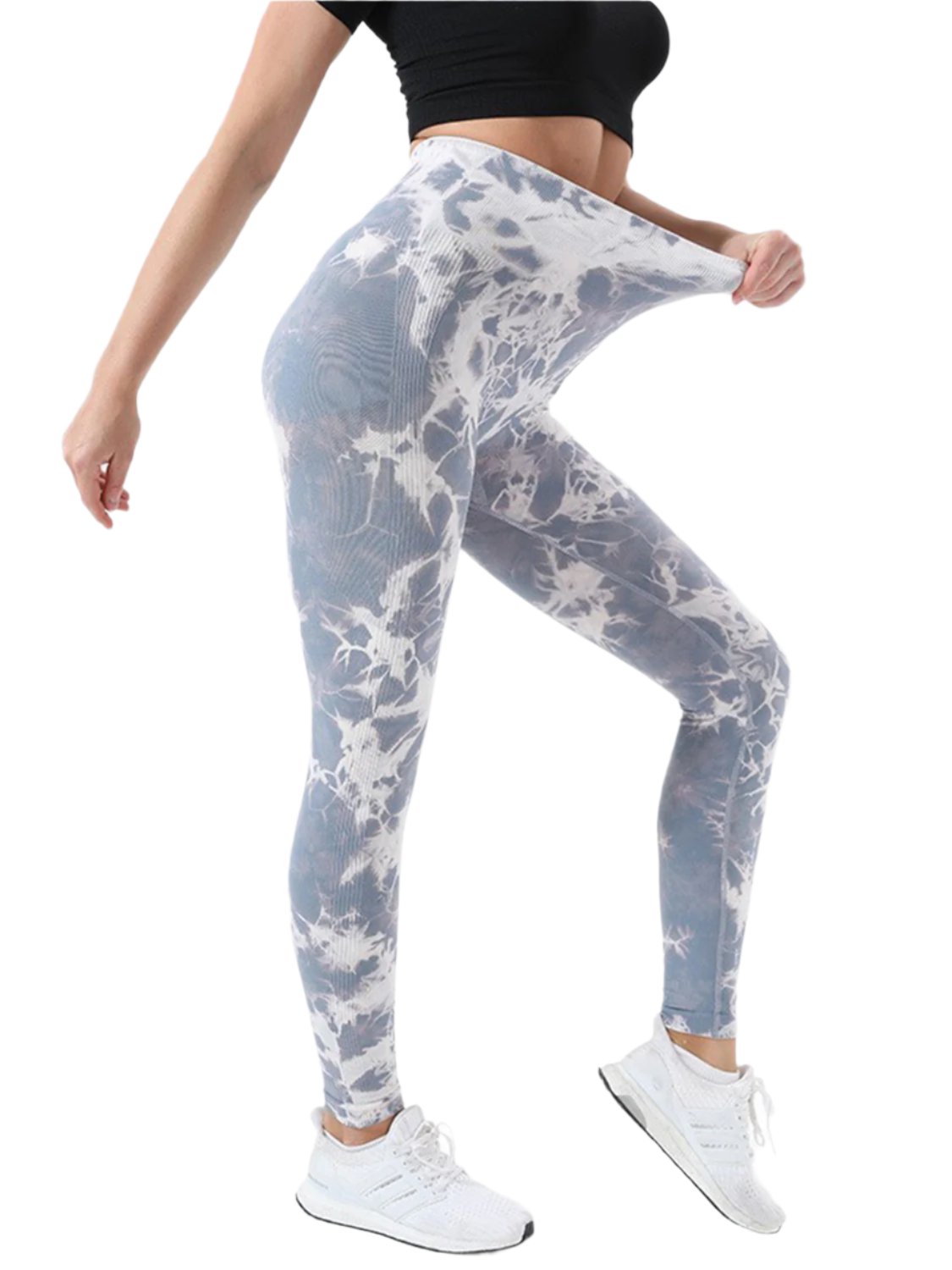 Tie-Dye High Waist Active Leggings - T - 12 COLORS -