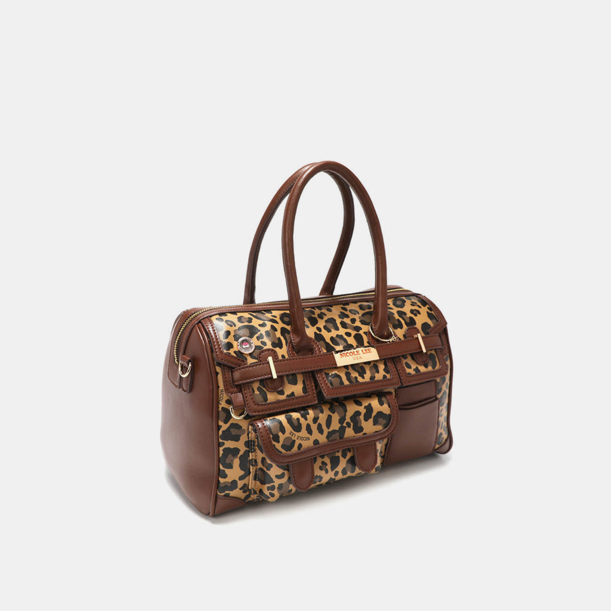 Nicole Lee USA Leopard Boston Bag - T - 1 COLOR -