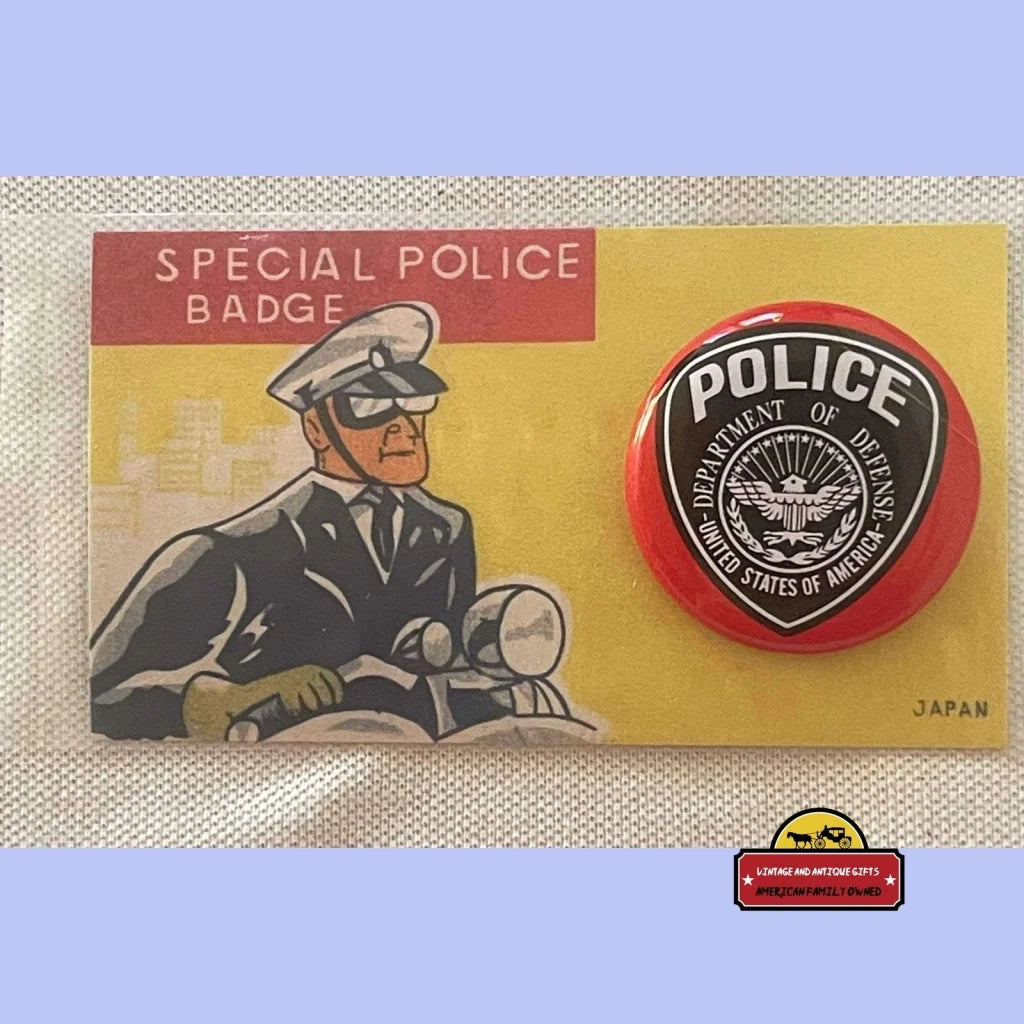 Vintage 1950s Tin Litho Special Police Badge Department of Defense