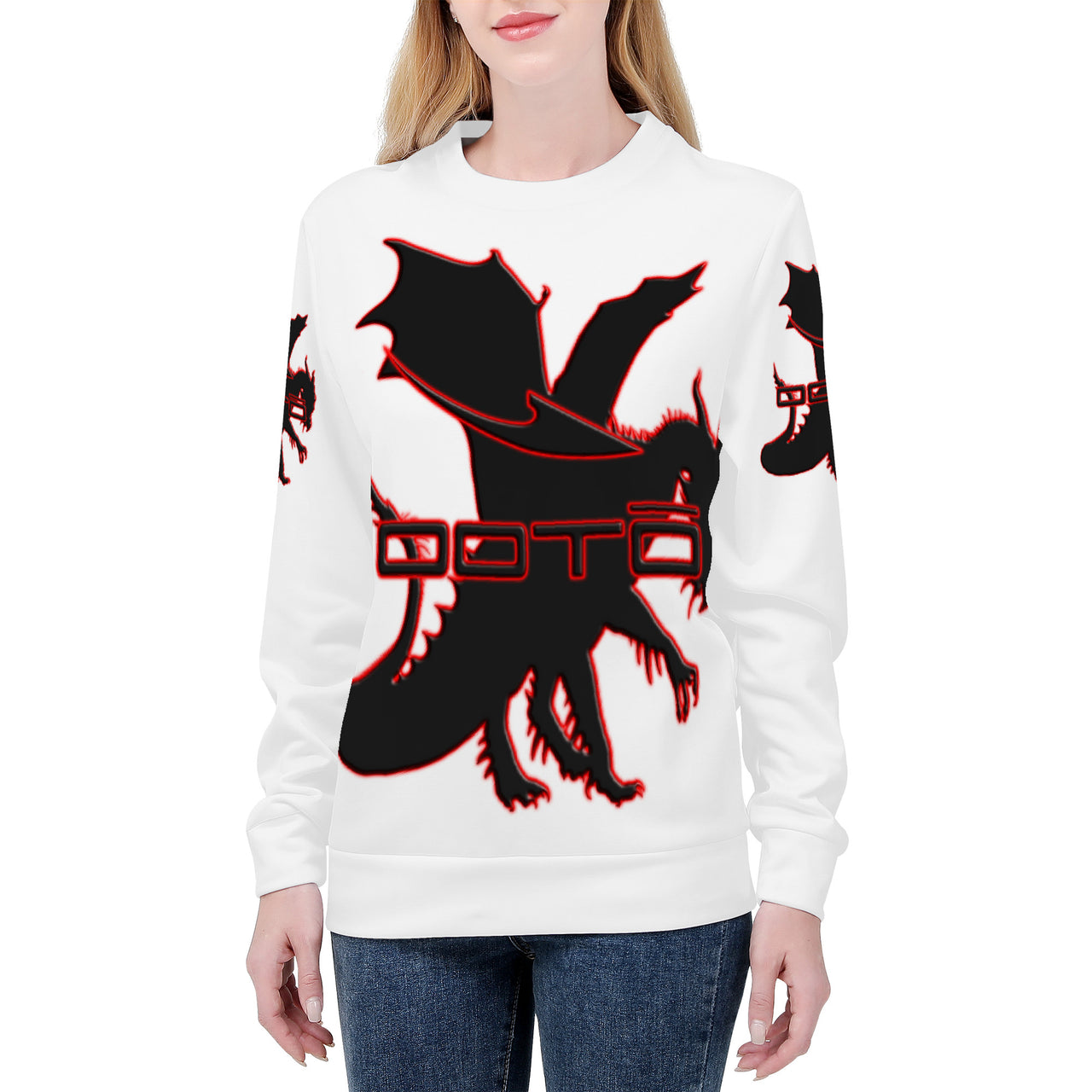 OOTO - DASH AND DRAGON - D84 Women's Sweatshirt - 1 COLOR -