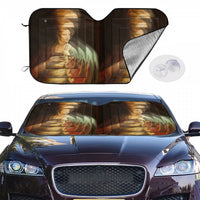 Thumbnail for OOTO - LEONARDO DAVINCI Lady with an Ermine / CIRCA 1490 - HC_T36 Car Windshield Sunshade (multi-size) - 2 SIZES - 1 COLOR -