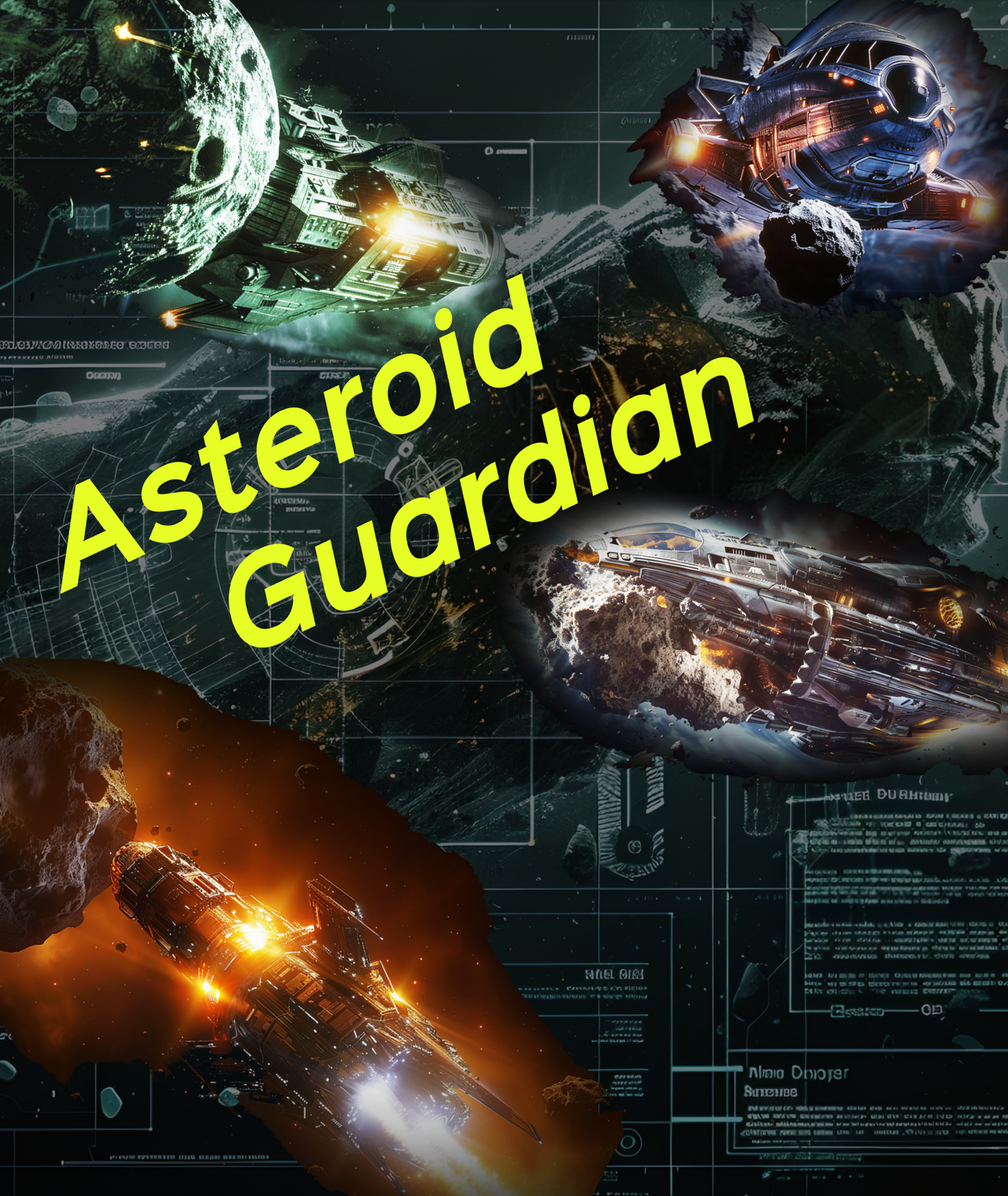 Asteroid Guardian T-Shirt, Daily Spaceship T-Shirt, Alien Tee - 2 COLORS -