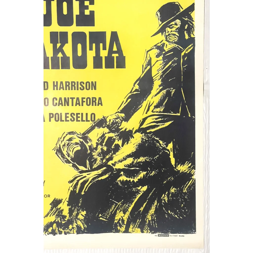 Rare Vintage 🤠 1971 Shoot Joe, and Shoot Again, Joe Dakota Belgium Movie Poster