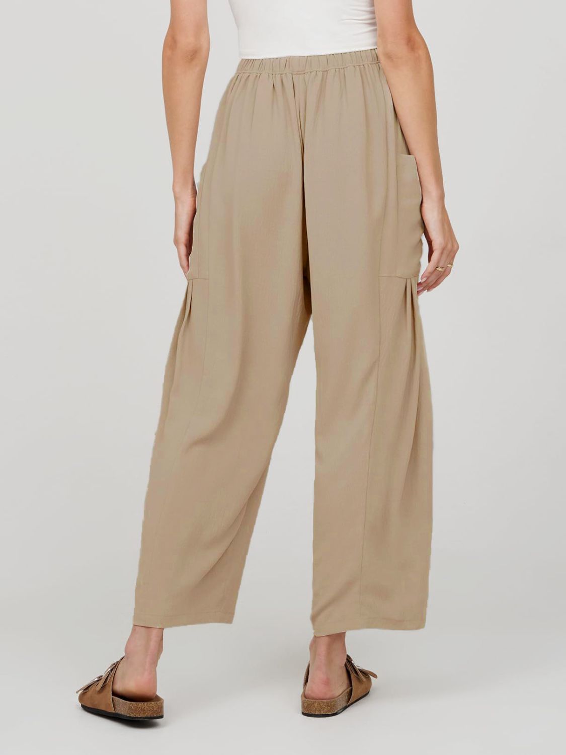 Full Size Wide Leg Pants with Pockets - T - 9 COLORS -