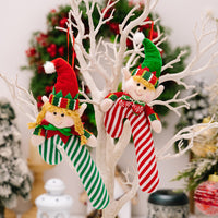 Thumbnail for Christmas Elf Candy Cane Hanging Ornaments - 12.2